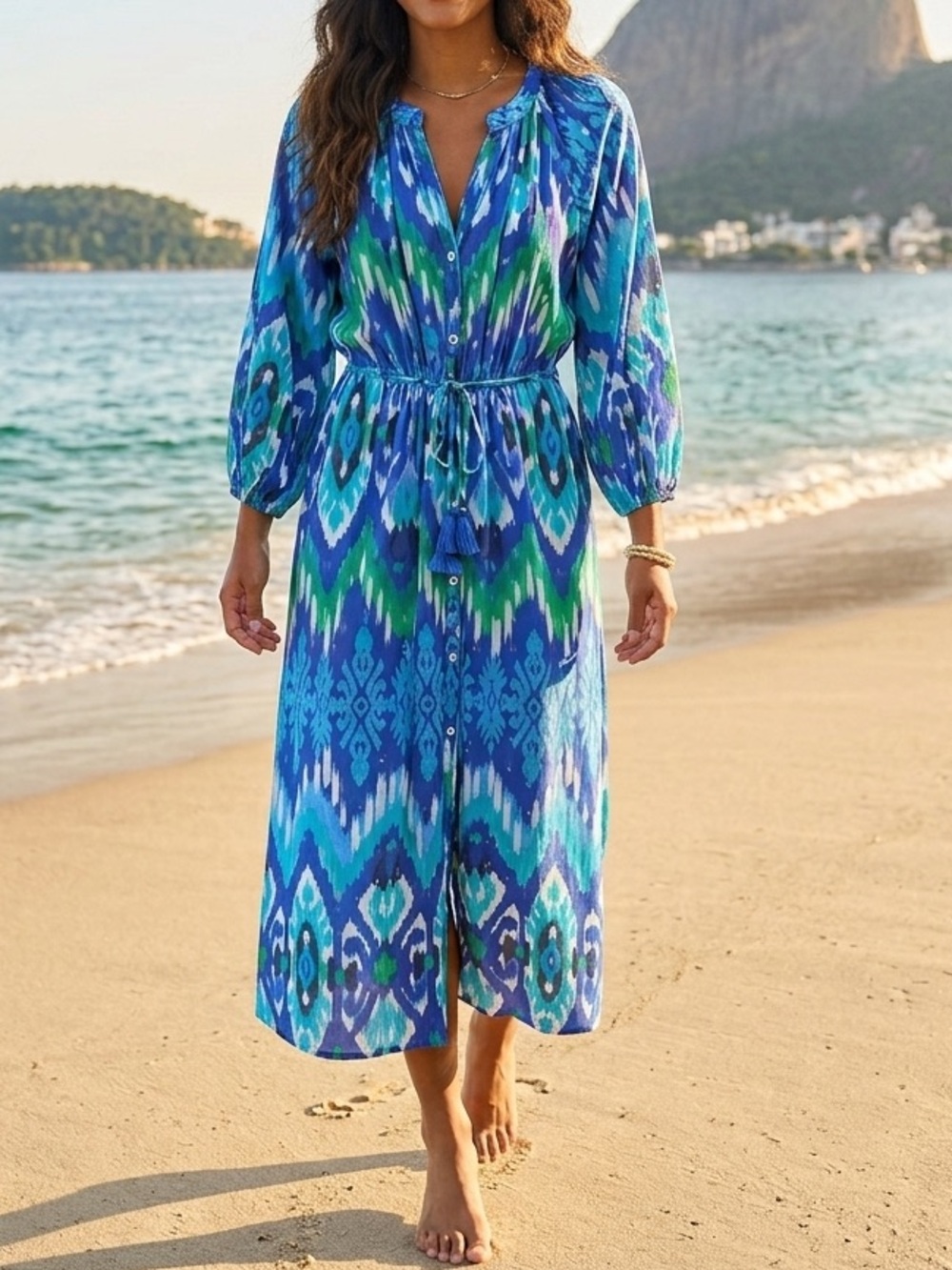 Tommy Bahama Cala Azure Shirtdress size small